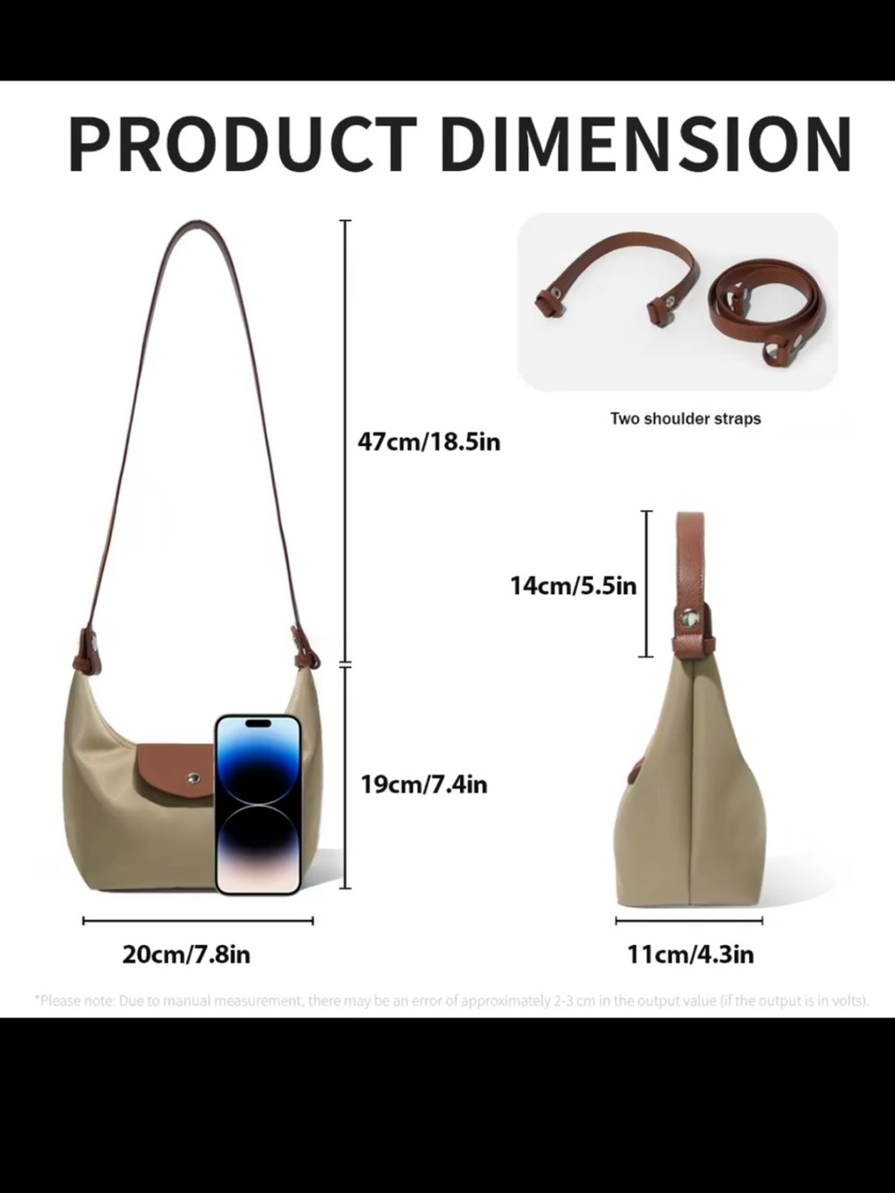 DURV Indigo and Brown Mini Handbag - Picture 16 of 16